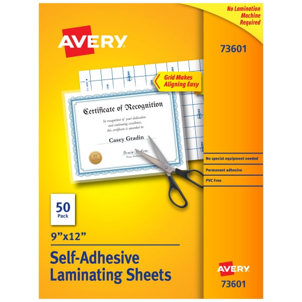 Clear Laminating Sheets, 50 Sheets